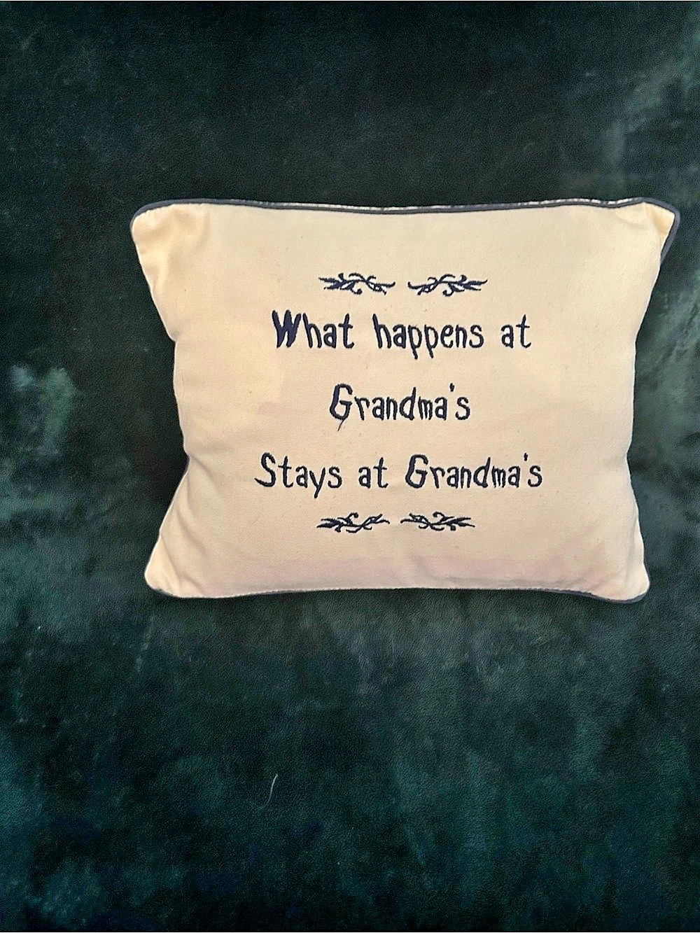 Grandma's Accent Pillow in Cream Like New